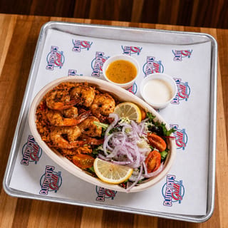 Grilled Shrimp w/ Rice