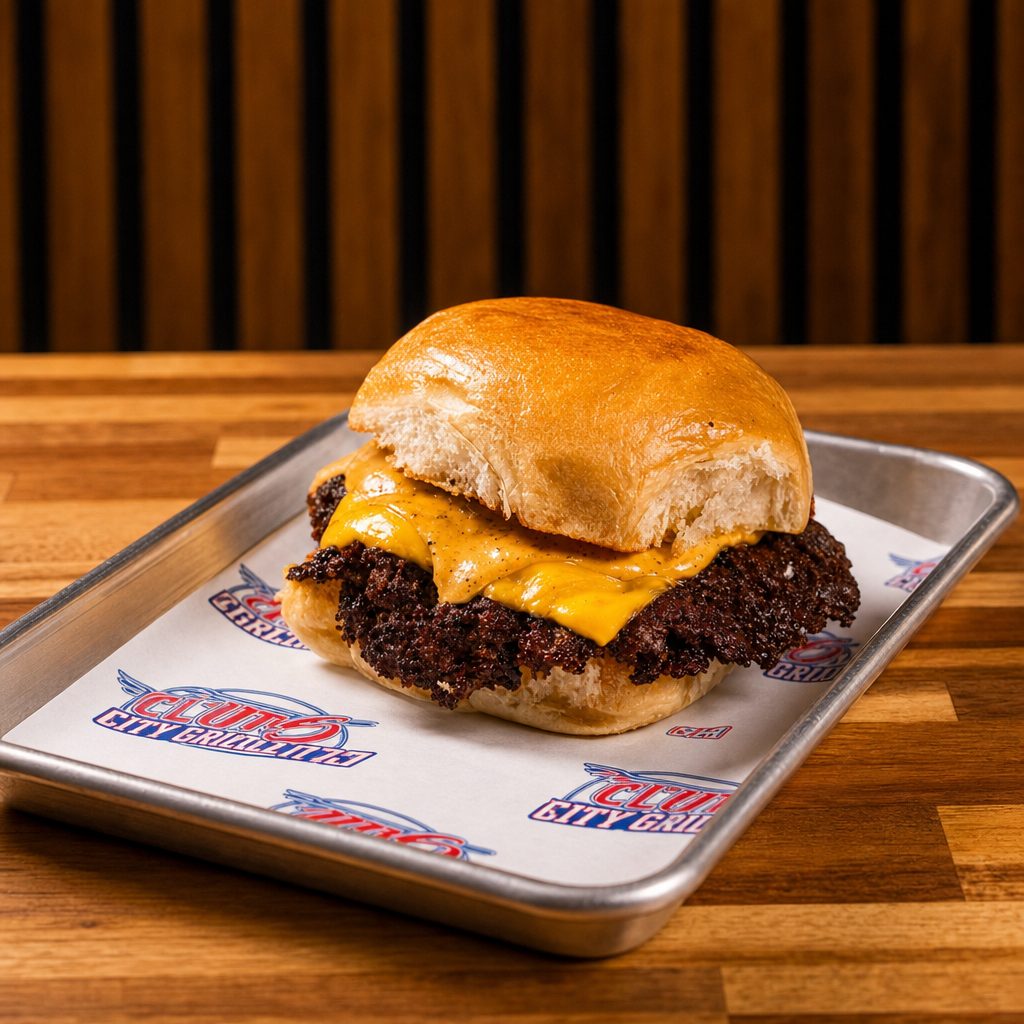 SINGLE Clutch Burger.