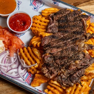 Grilled Ribeye Steak w/ Fries (Steak + Fries)