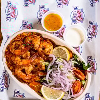 Grilled Shrimp w/ Rice